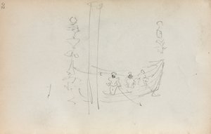 Italian Sketchbook: Venetian Boat, page 30, 1898-1899 by Maurice Brazil Prendergast