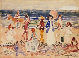 On the Beach by Maurice Brazil Prendergast