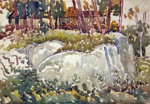 Rocks, Maine by Maurice Brazil Prendergast