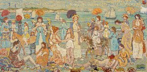 The Beach No. 3 by Maurice Brazil Prendergast