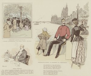 Illustration for The Life of London by Mars by Maurice Charles Mathieu Bonvoisin