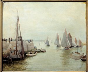 The Return of Fishing in 1880 by Maurice Courant