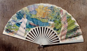 Engagement fan, decorated by Maurice Denis (1891)
