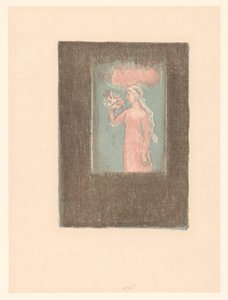 Young Girl with Flowers by a Window by Maurice Denis