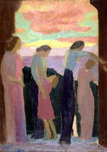 Marthe Denis and the Children on the Balcony by Maurice Denis