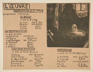 Programme of the Theatre of L