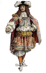 French king Louis XIV - Chromotypography in 