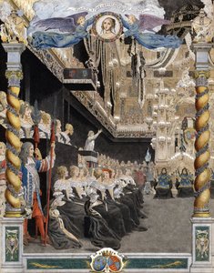 Funeral of Henriette Anne of England in the Basilica of Saint Denis on August 21 by Maurice Leloir
