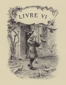 Illustration for Book VI of Les Confessions de Jean-Jacques Rousseau by Maurice Leloir