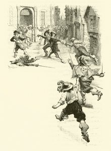 Illustration for The Three Musketeers by Maurice Leloir