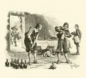 Illustration for The Three Musketeers by Maurice Leloir
