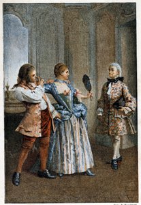 The Mirror by Maurice Leloir