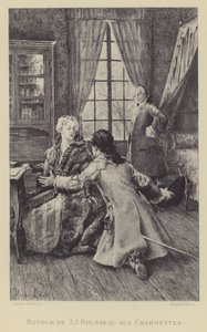 Return of Jean-Jacques Rousseau to Les Charmettes by Maurice Leloir