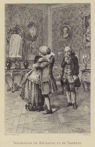 Separation of Rousseau and Therese by Maurice Leloir