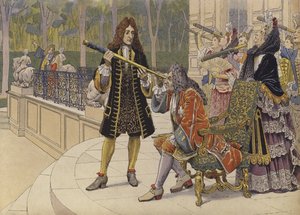 The Solar Eclipse, King Louis XIV and the Women of the Court on the Terrace of the Chateau of Marly