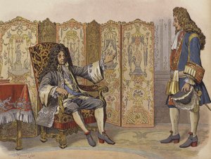 Visit of Villars to King Louis XIV at Marly by Maurice Leloir