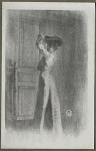 Fashionable Woman by Maurice Louis Henri Neumont