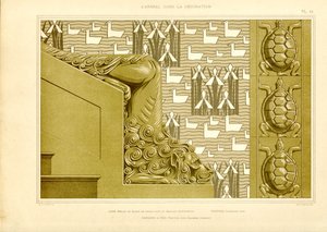 Architectural Decoration with Lion Head, Ducks and Turtles