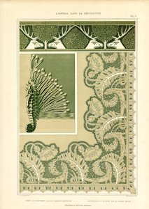 Decorative Animal Ornaments with Deer and Marine Creatures
