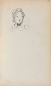 Italian Sketchbook: Head of a Girl (page 176) by Maurice Prendergast