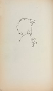 Italian Sketchbook: Head of a Girl in Profile (page 152)
