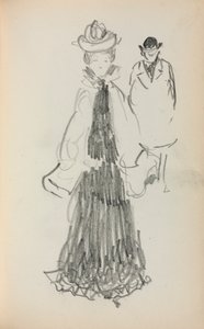 Italian Sketchbook: Standing Woman and Man (page 125)