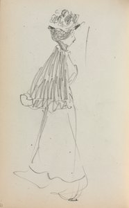 Italian Sketchbook: Standing Woman in Profile (page 130)