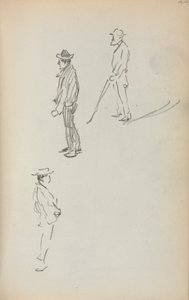 Italian Sketchbook: Three Standing Men by Maurice Prendergast