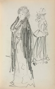 Italian Sketchbook: Two Standing Women (page 129) by Maurice Prendergast