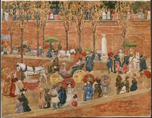 Pincian Hill, Rome by Maurice Prendergast