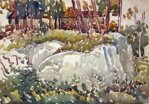 Rocks, Maine by Maurice Prendergast