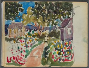 Sketchbook- The Granite Shore Hotel, Rockport: Houses and Gardens