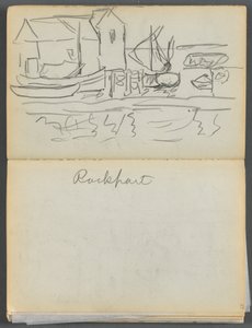 Sketchbook - The Granite Shore Hotel, Rockport, page 028 & 29: "Rockport"