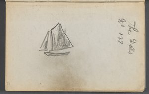 Sketchbook, The Dells, No. 127, page 001: Sailboat "The Dells"