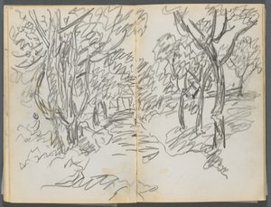 Sketchbook: The Dells, No. 127, Landscape (page 064 & 65)