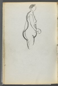 Sketchbook, The Dells, No. 127, page 092: Nude in Profile