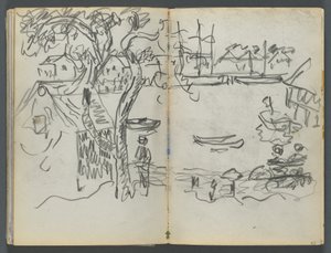 Sketchbook, The Dells: Harbor View by Maurice Prendergast