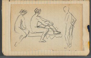 Sketchbook, loose sheet between pgs. 145 & 146 by Maurice Prendergast