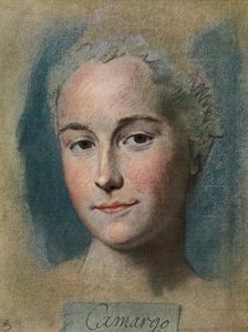 Marie Anne de Cupis de Camargo, from La Tour, pub.1920 by Maurice Quentin de la (after) Tour