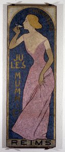 Advertising poster for champagne Mumm, by Realier-Dumas by Maurice Realier Dumas