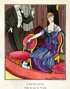 Intermission. Parisian Fashion: Evening Dress by Charles Frederic Worth by Maurice Taquoy