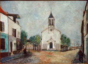 Church in Villanteuse by Maurice Utrillo