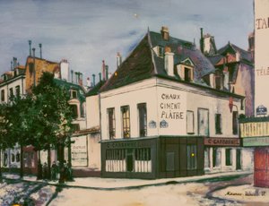 The Carbonnel House, Quai de la Tournelle by Maurice Utrillo