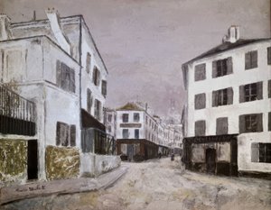 Norvins Street by Maurice Utrillo