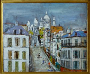 Rue Chappe, Montmartre, c.1937 by Maurice Utrillo