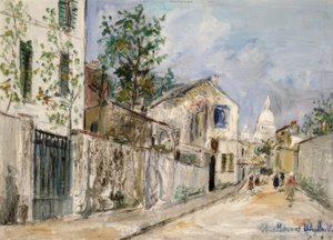 Street of the Watering Place by Maurice Utrillo