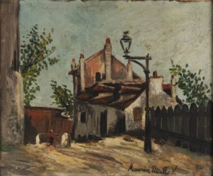 Street of Mont-Cenis by Maurice Utrillo