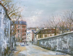 Street of Mont-Cenis by Maurice Utrillo