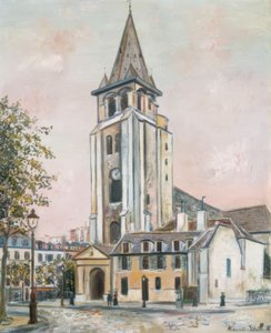 Saint-Germain-des-Prés by Maurice Utrillo