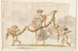 Drawing, Wall Painting, ca. 1820